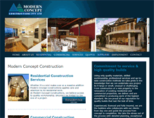 Tablet Screenshot of modernconceptconstructions.com